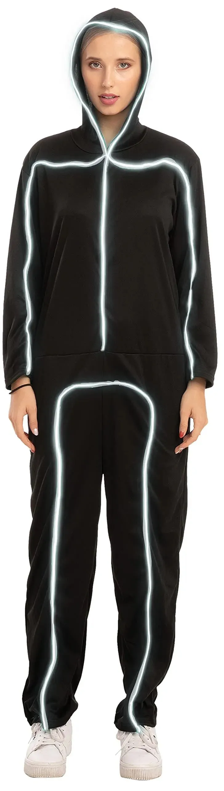 Adult Unisex LED Light Up Costume-white