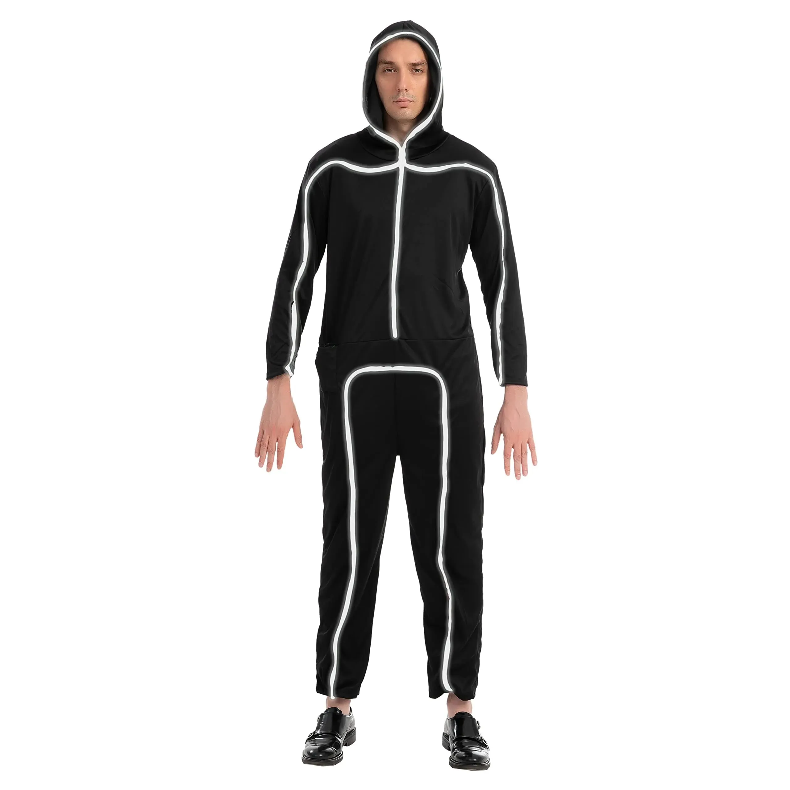 Adult Unisex LED Light Up Costume-white