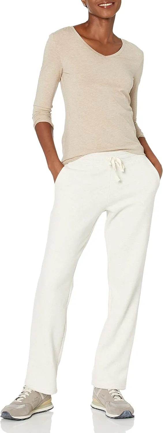 Amazon Essentials Straight Leg Sweatpants with Drawstring for Women, Fleece - (Available in Plus Size)