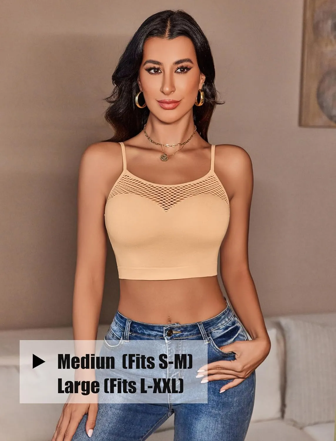 Avidlove Sexy Tops for Women Fishnet Crop Tops Y2k Bralette Hollow Out Camisole Going Out Lingeries Top
