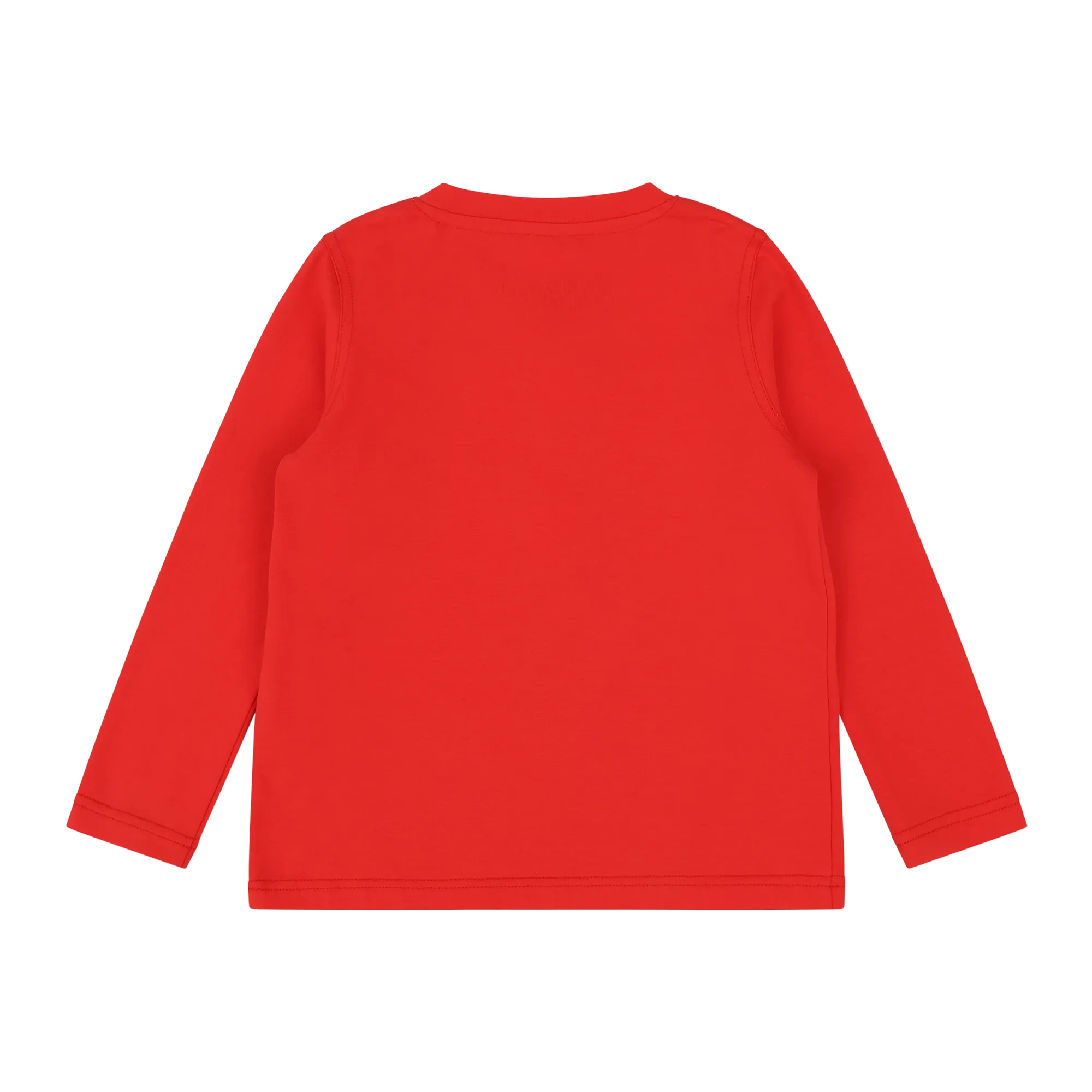 Boys Pocket Long-Sleeve Henley Shirt - Red