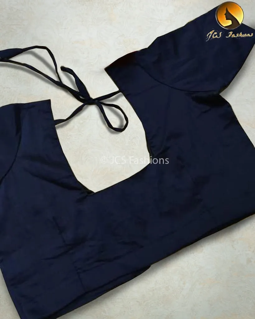 Chic Raw Silk Blouse: Elbow Sleeve and Back Knot - JCSFashions
