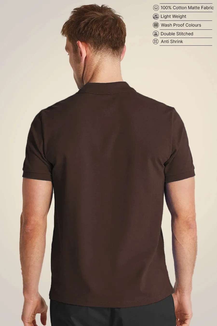 Classic Polo in Coffee Brown