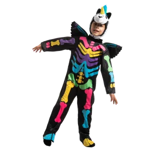 Colorful Unicorn Skeleton Costume for Role Play Cosplay- Child