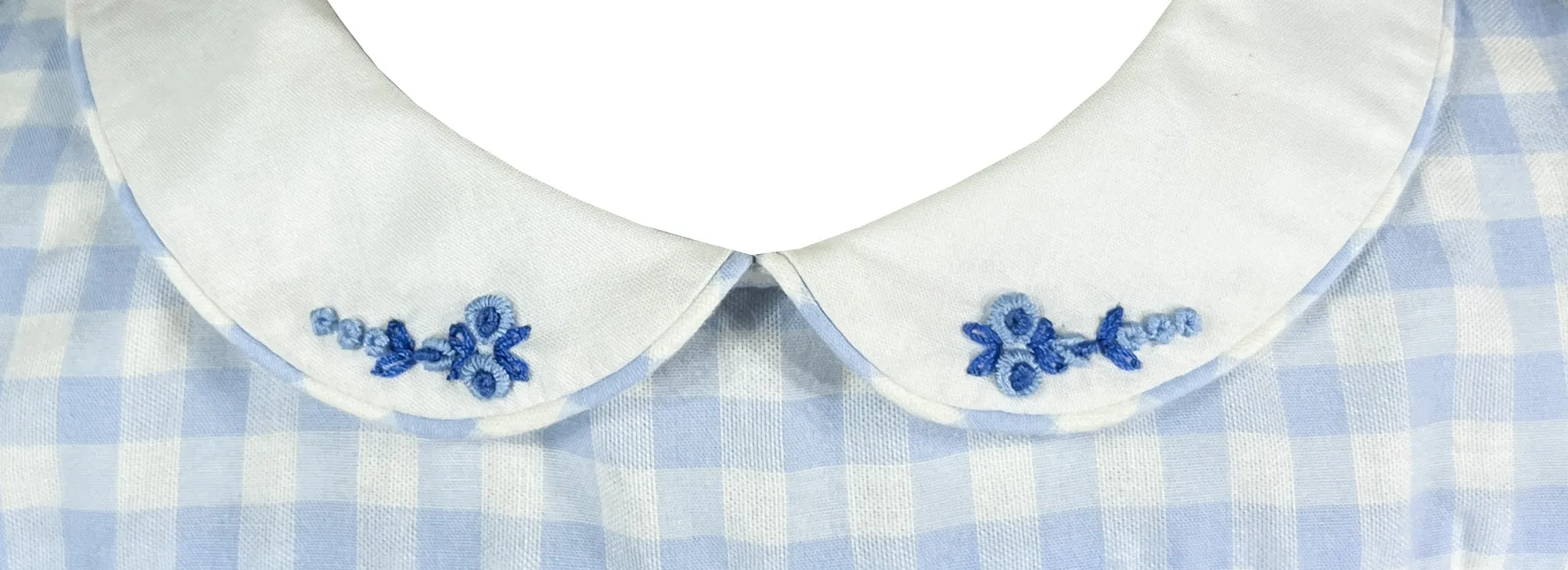 Dorothy Vichy Blue Gingham Smocked Dress