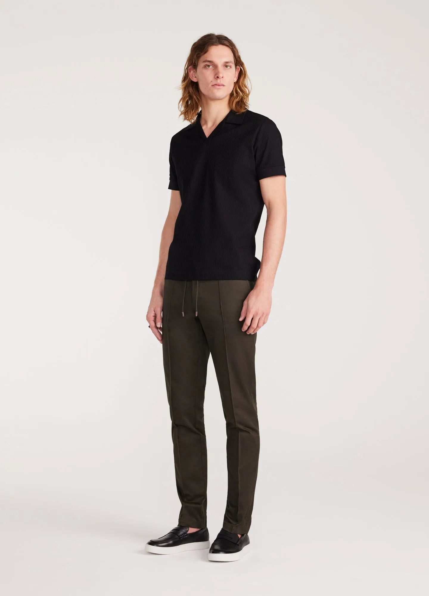 Drawstring Chinos Dark Khaki