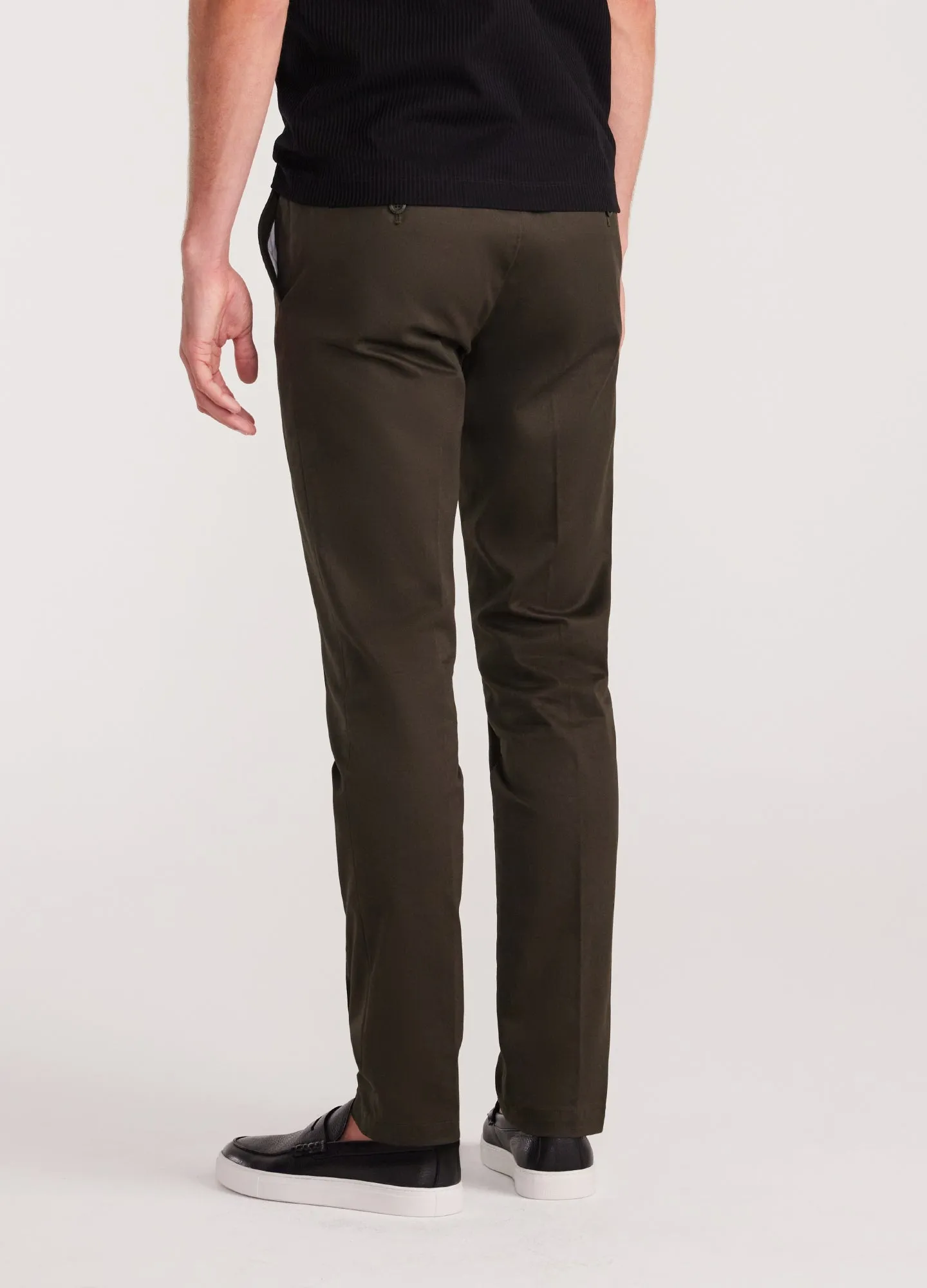 Drawstring Chinos Dark Khaki