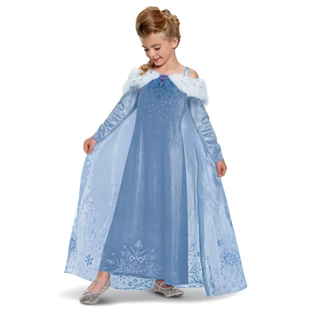 Elsa Frozen Adventure Dress Deluxe Costume