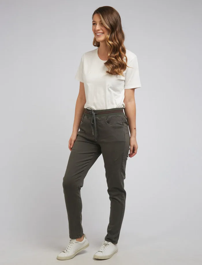 Foxwood Sylvia Jogger - Dark Khaki