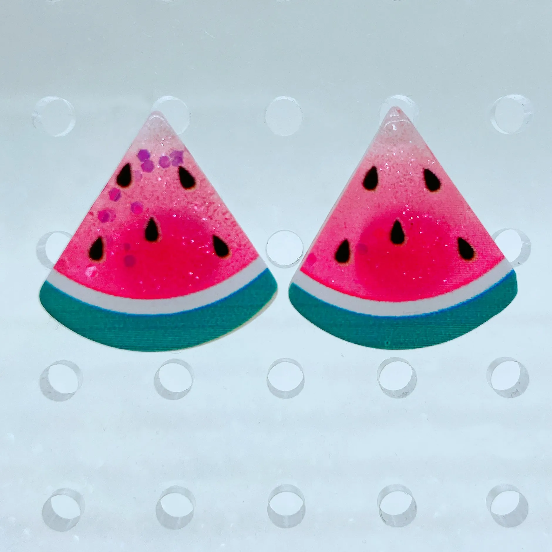 Instant Shipping! Watermelon Stud Earrings