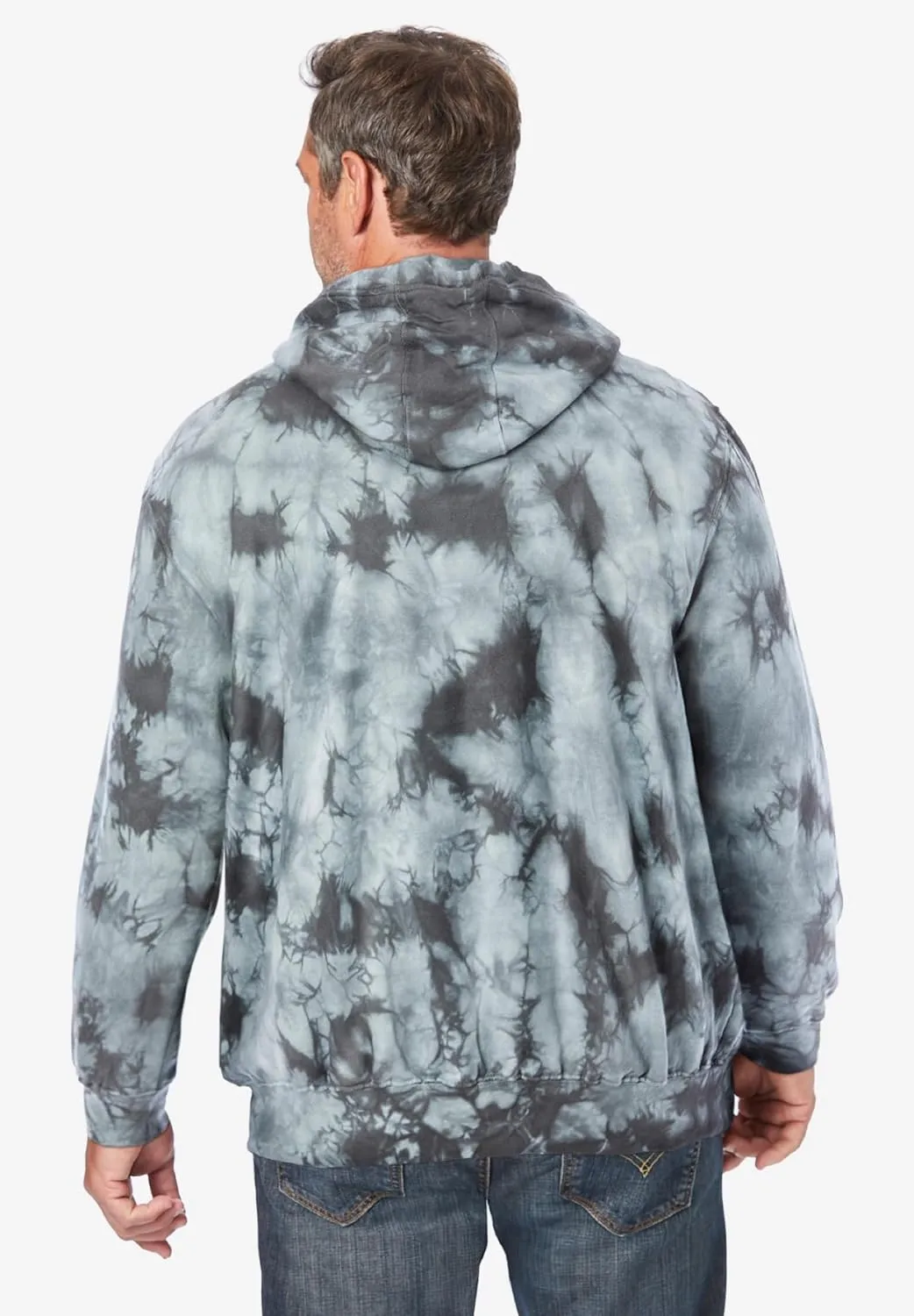 KingSize Men's Big & Tall Fleece Zip-front Hoodie Jacket