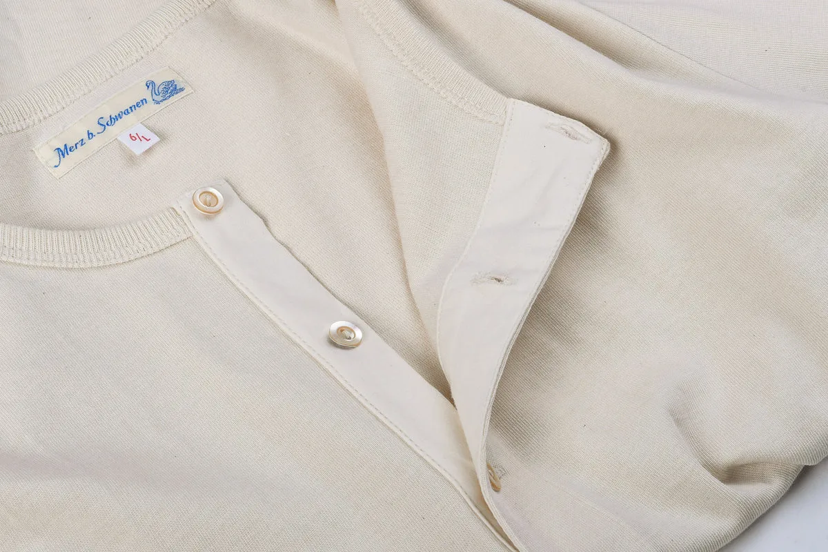 MERZ B SCHWANEN HENLEY SHIRT 206 - NATURAL