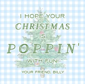 Poppin Christmas Blue