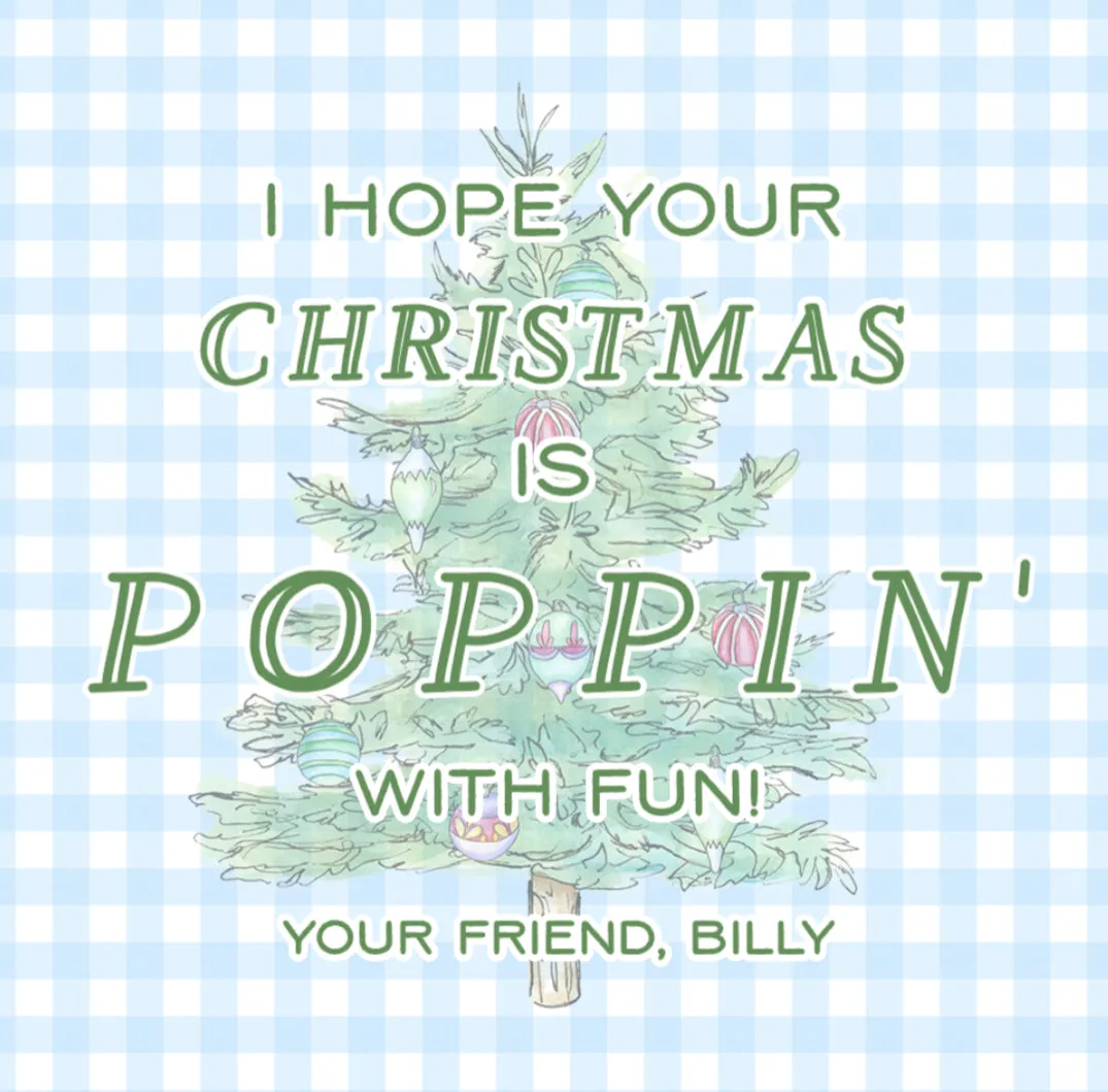 Poppin Christmas Blue