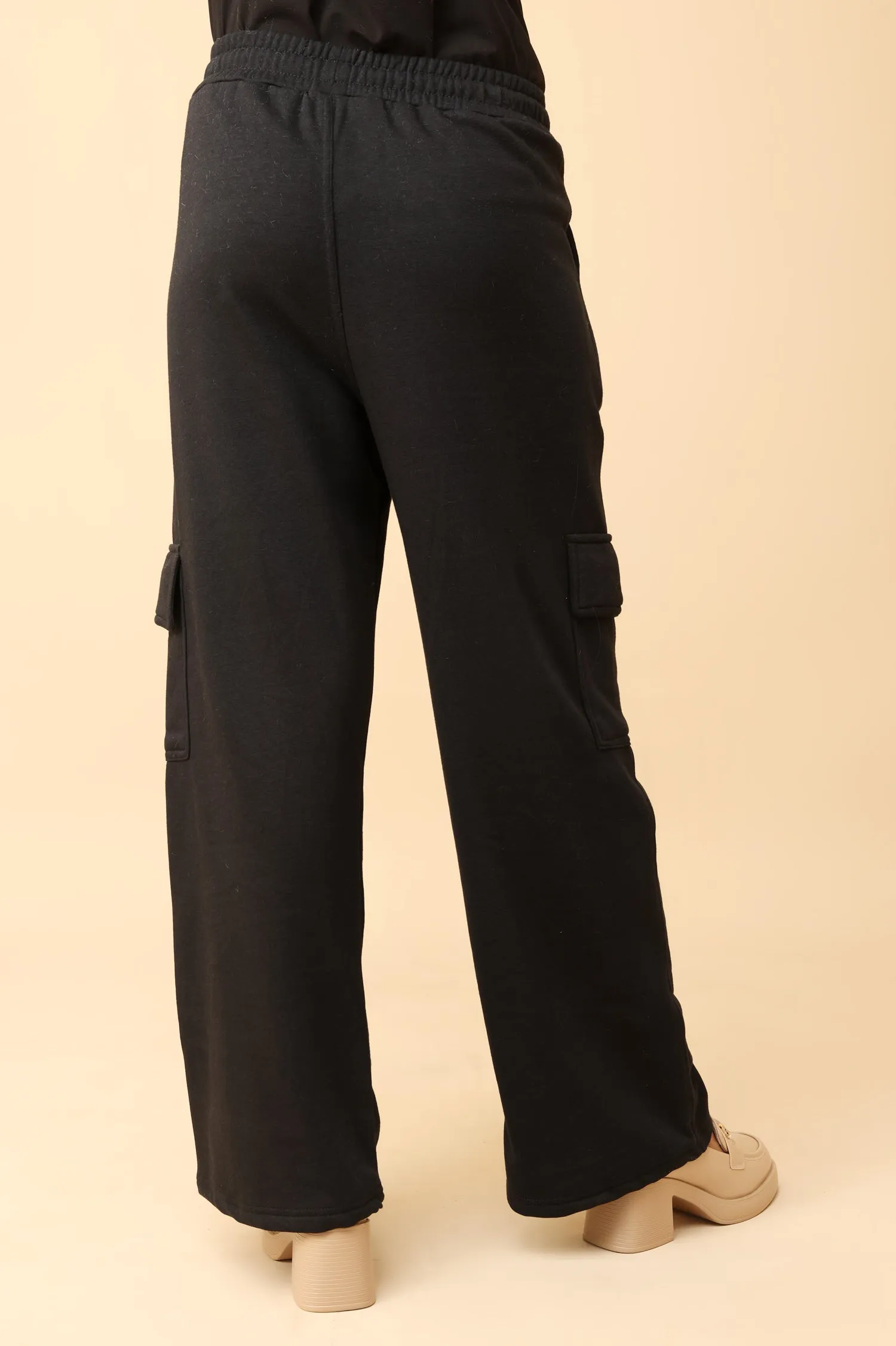 Relaxed Fit Utility Cargo Trousers with Flap Pockets