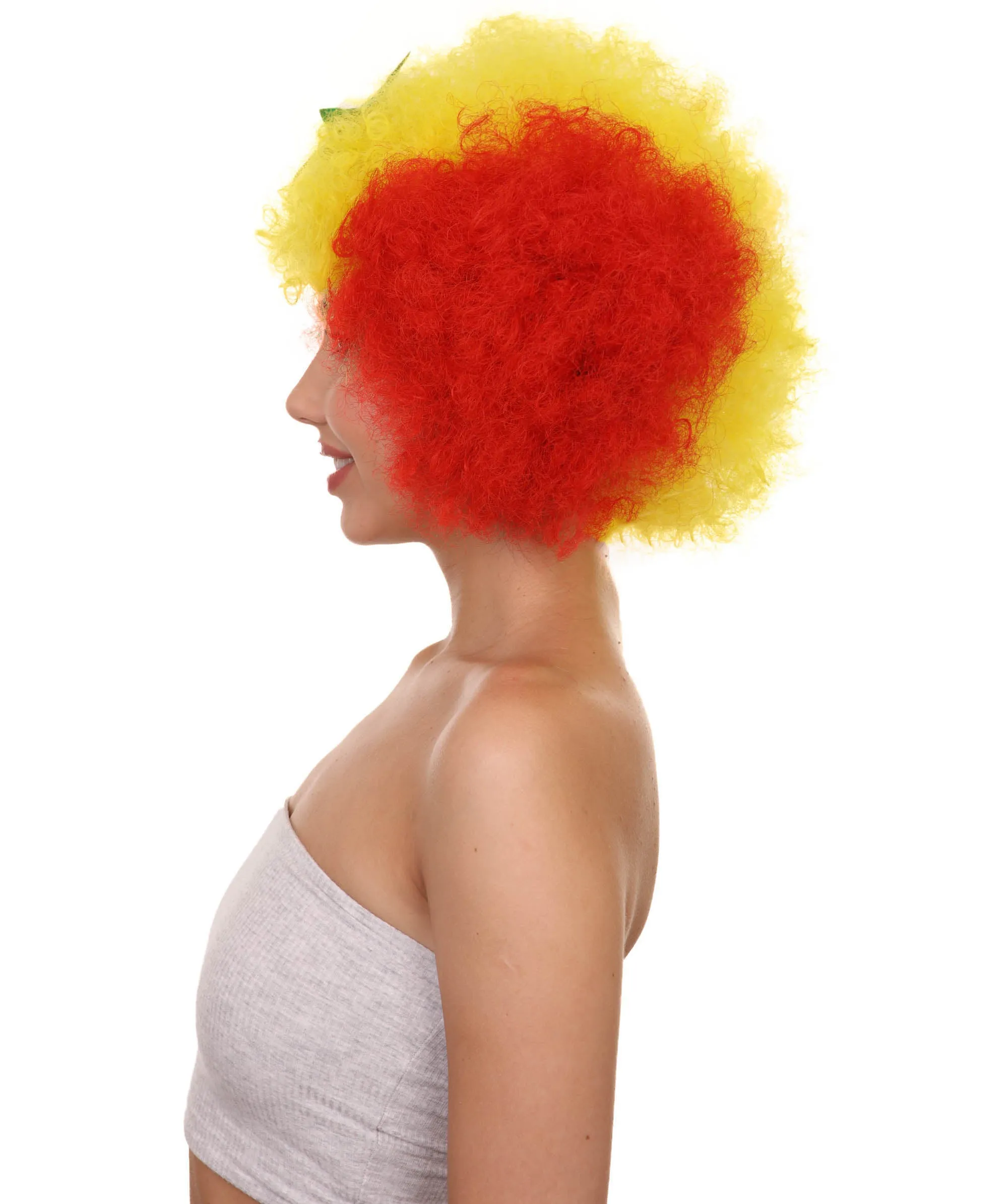 Senegal Flag Sport Afro Halloween Wig