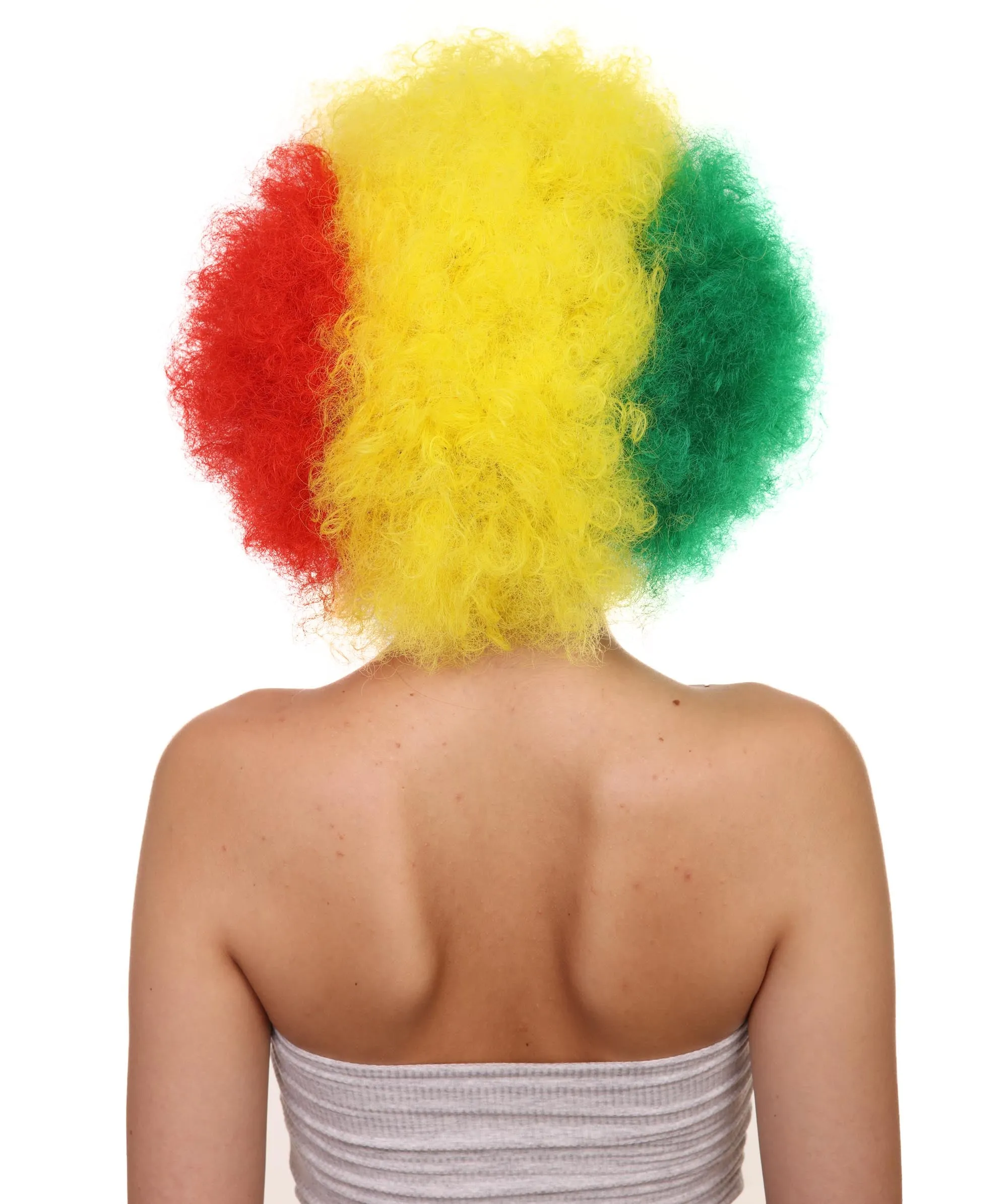 Senegal Flag Sport Afro Halloween Wig
