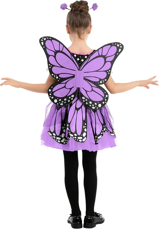 Spooktacular Creations Child Girl Butterfly Costume, Purple