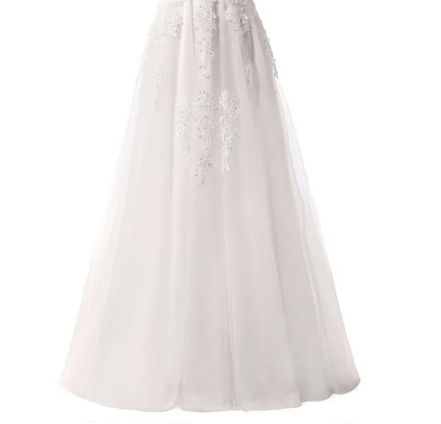 The Bride Banquet Sexy V-neck Half Sleeves Party Dress