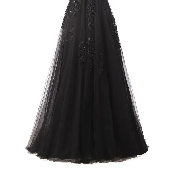 The Bride Banquet Sexy V-neck Half Sleeves Party Dress