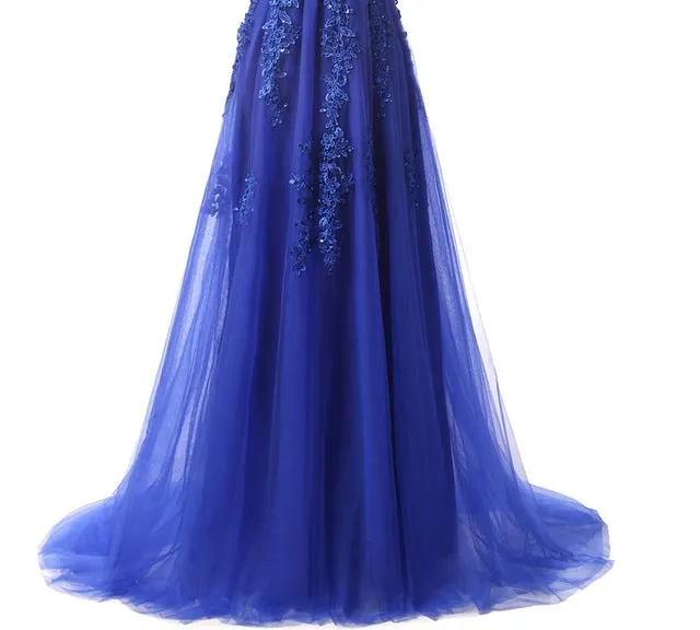 The Bride Banquet Sexy V-neck Half Sleeves Party Dress
