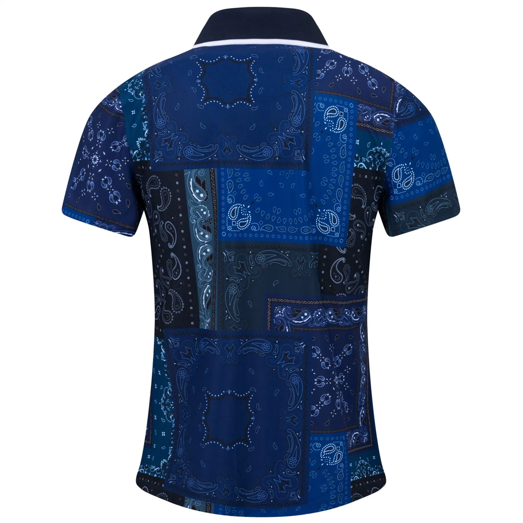 Womens Bandana Print Polo Twilight - SS23