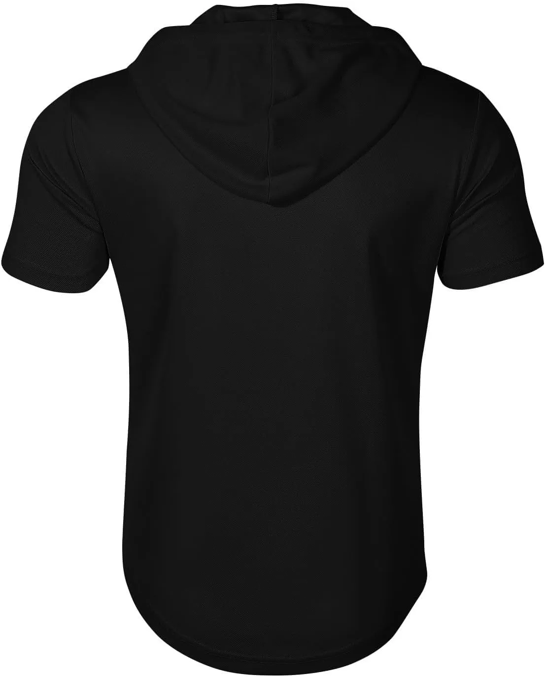 Workout Hoodies for Men Zip Up Short Sleeve Slim Fit Pocket Casual Tshirts Pullover Summer Gym Training Muscle Tees