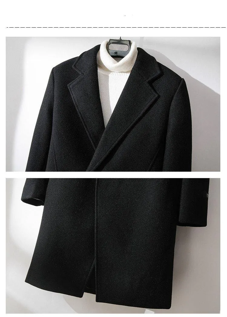 YASUG Casual Solid Color Men's Coat