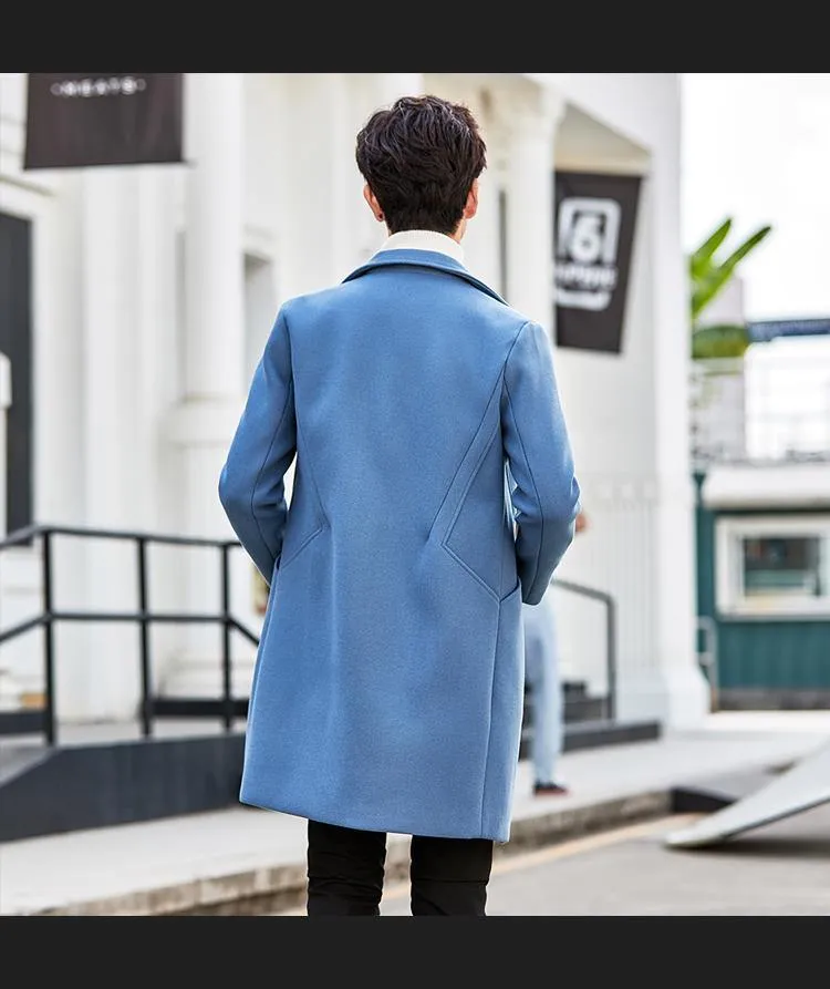 YASUG Casual Solid Color Men's Coat